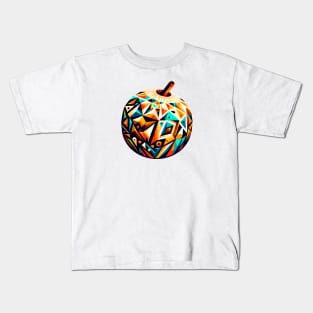 Tribal Geometry: Colorful Coconut Design Kids T-Shirt